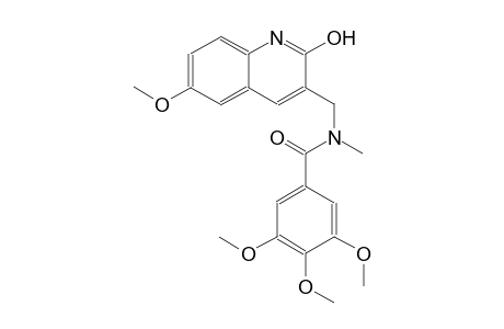 N-[(2-hydroxy-6-methoxy-3-quinolinyl)methyl]-3,4,5-trimethoxy-N-methylbenzamide