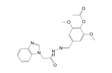 1H-benzimidazole-1-acetic acid, 2-[(E)-[4-(acetyloxy)-3,5-dimethoxyphenyl]methylidene]hydrazide