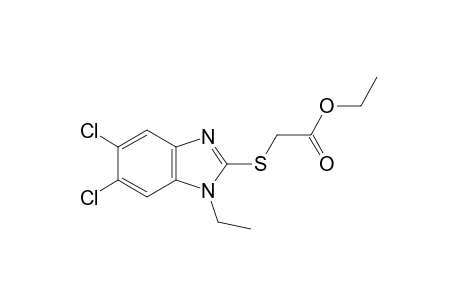 [(5,6-dichloro-1-ethyl-2-benzimidazolyl)thio]acetic acid, ethyl ester