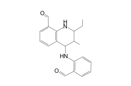 2-Ethyl-3-methyl-4-[2'-(formylanilino)]-1,2,3,4-tetrahydroquinoline-8-carboxaldehyde