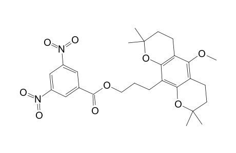 2H,6H-Benzo[1,2-b:5,4-b']dipyran-10-propanol, 3,4,7,8-tetrahydro-5-methoxy-2,2,8,8-tetramethyl-, 3,5-dinitrobenzoate