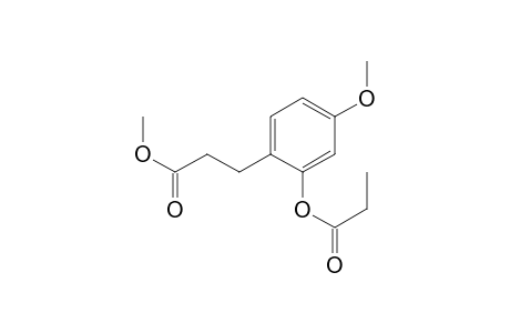Methyl 3-(4-methoxy-2-propanoyloxyphenyl)propanoate