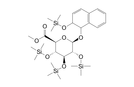 .beta.-D-Glucopyranosiduronic acid, 1,2-dihydro[(trimethylsilyl)oxy]naphthalenyl 2,3,4-tris-O-(trimethylsilyl)-, methyl ester