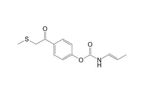 Carbamic acid, 1-propenyl-, 4-[(methylthio)acetyl]phenyl- ester
