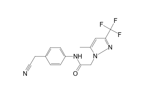 Acetamide, N-(4-cyanomethylphenyl)-2-(5-methyl-3-trifluoromethylpyrazol-1-yl)-