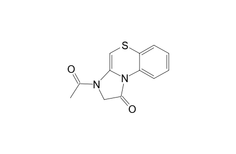 1H-imidazo[2,1-c][1,4]benzothiazin-1-one, 3-acetyl-2,3-dihydro-