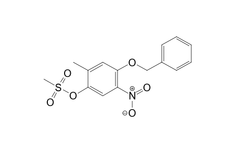 Phenol, 2-methyl-5-nitro-4-(phenylmethoxy)-, methanesulfonate (ester)