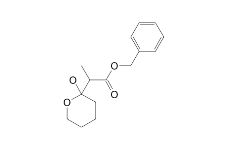BENZYL-2-(2'-HYDROXY-TETRAHYDRO-PYRAN-2'-YL)-PROPIONATE;DIASTEREOMER-2