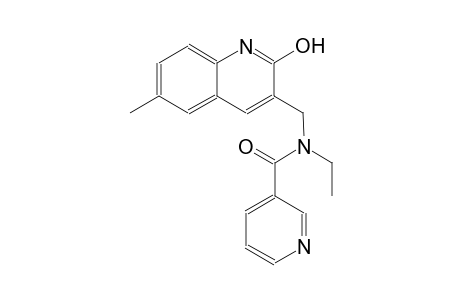 N-ethyl-N-[(2-hydroxy-6-methyl-3-quinolinyl)methyl]nicotinamide