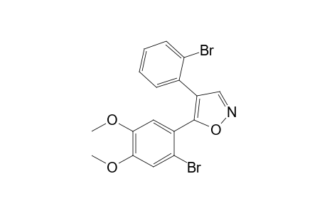 5-(2-bromanyl-4,5-dimethoxy-phenyl)-4-(2-bromophenyl)-1,2-oxazole