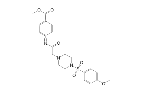 benzoic acid, 4-[[[4-[(4-methoxyphenyl)sulfonyl]-1-piperazinyl]acetyl]amino]-, methyl ester