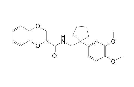 1,4-benzodioxin-2-carboxamide, N-[[1-(3,4-dimethoxyphenyl)cyclopentyl]methyl]-2,3-dihydro-
