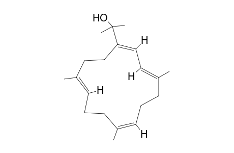 12-Dehydronephthenol (15-Hydroxycembra-1,3,7,11-tetraene)