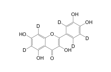 [6,8,2',5',6'-D5]-Quercetin 9 {3,5,7-Trihydroxy-2-(3,4-dihydroxyphenyl-2,5,6-D3)-4H-1-benzopyran-4-one-6,8-D2}