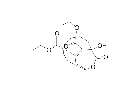 10-Oxabicyclo[6.3.2]trideca-8,12-diene-12,13-dicarboxylic acid, 1-hydroxy-11-oxo-, diethyl ester