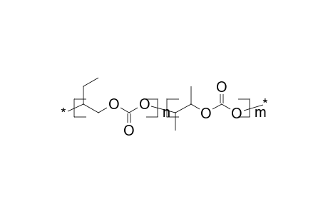 Poly(1-ethylethylene carbonate-co-1,2-dimethylethylene carbonate), 0.60:0.40