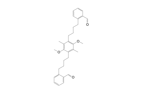1,4-bis[4'-( 2"-Formylphenyl)butyl]]-2,5-dimethoxy-3,6-dimethylbenzene