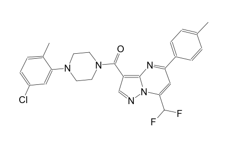 3-{[4-(5-chloro-2-methylphenyl)-1-piperazinyl]carbonyl}-7-(difluoromethyl)-5-(4-methylphenyl)pyrazolo[1,5-a]pyrimidine