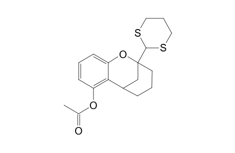 3,4,5,6-Tetrahydro-7-acetoxy-2-(1,3-dithian-2-yl)-2,6-methano-2H-1-benzoxocin
