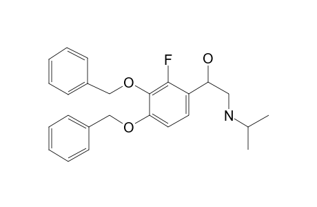 Benzeneethanamine, 3,4-dibenzyloxy-2-fluoro-.beta.-hydroxy-N-isopropyl-