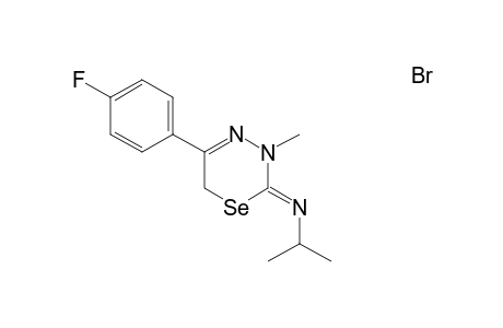 2-Isopropylimino-3-methyl-5-(4-fluorophenyl)-2,3-dihydro-6H-1,3,4-selenadiazine Hydrobromide