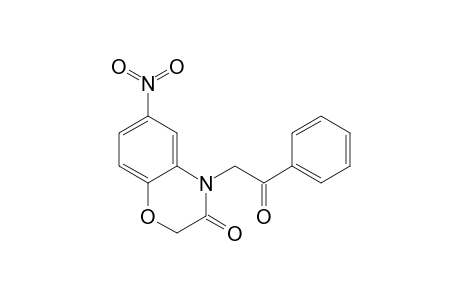 2H-1,4-Benzoxazin-3(4H)-one, 6-nitro-4-(2-oxo-2-phenylethyl)-