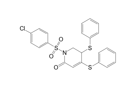 1-(4-Chlorophenyl)sulfonyl-3,4-bis(phenylsulfanyl)-2,3-dihydropyridin-6-one