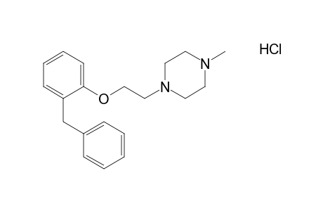 1-[2-(o-benzylphenoxy)ethyl]-4-methylpiperazine, monohydrochloride