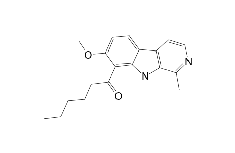 12-HEXANOYL-11-METHOXY-3-METHYL-BETA-CARBOLINE