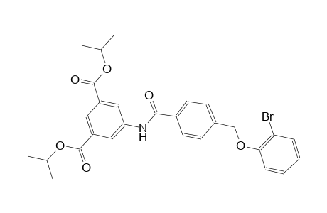 diisopropyl 5-({4-[(2-bromophenoxy)methyl]benzoyl}amino)isophthalate