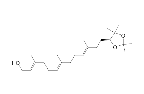 2,6,10-Tridecatrien-1-ol, 3,7,11-trimethyl-13-(2,2,5,5-tetramethyl-1,3-dioxolan-4-yl)-, [S-(E,E,E)]-