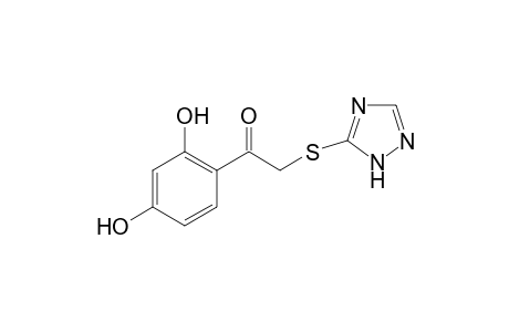 1-(2,4-Dihydroxyphenyl)-2-(1H-1,2,4-triazol-5-ylsulfanyl)ethanone