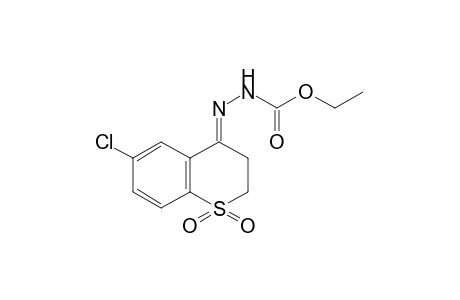 3-(6-chlorothiochroman-4-ylidene)carbazic acid, ethyl ester, S,S-dioxide