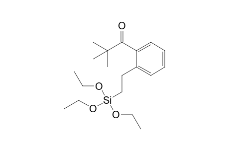 2,2-Dimethyl-1-[2-(2-triethoxysilylethyl)phenyl]propan-1-one
