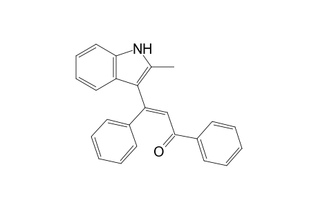 3-(2-Methyl-1H-indol-3-yl)-1,3-diphenylprop-2-en-1-one