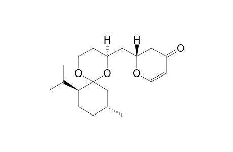 (2R)-2-[[(4S,8R,11S)-11-isopropyl-8-methyl-1,5-dioxaspiro[5.5]undecan-4-yl]methyl]-2,3-dihydropyran-4-one