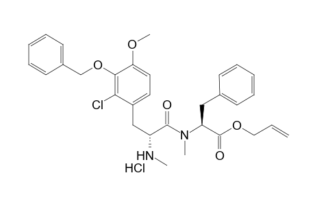 (R)-N-Methyl-(3-benzyloxy-2-chloro-4-methoxy)phenylalanyl N-methyl-(S)-phenylalanine allyl ester hydrochloride