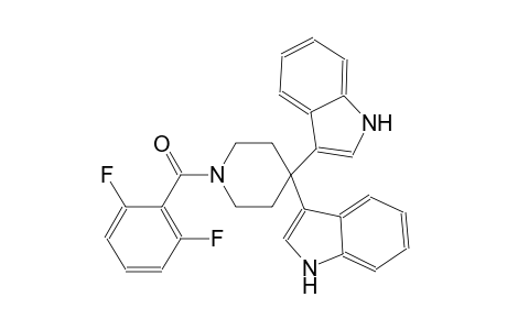 1H-indole, 3-[1-(2,6-difluorobenzoyl)-4-(1H-indol-3-yl)-4-piperidinyl]-