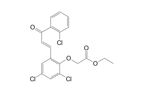 Acetic acid, 2-[2,4-dichloro-6-[3-(2-chlorophenyl)-3-oxo-1-propenyl]phenoxy]-, ethyl ester