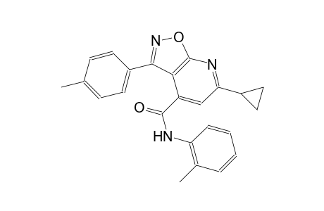 isoxazolo[5,4-b]pyridine-4-carboxamide, 6-cyclopropyl-N-(2-methylphenyl)-3-(4-methylphenyl)-