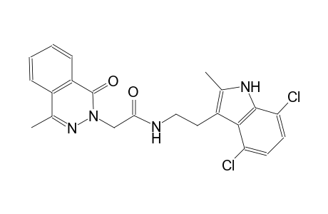 2-phthalazineacetamide, N-[2-(4,7-dichloro-2-methyl-1H-indol-3-yl)ethyl]-1,2-dihydro-4-methyl-1-oxo-