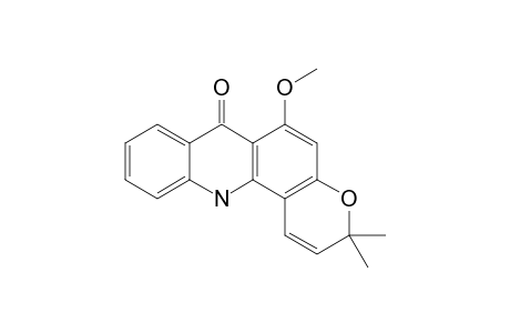 6-methoxy-3,3-dimethyl-12H-pyrano[6,5-c]acridin-7-one