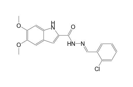 N'-[(E)-(2-chlorophenyl)methylidene]-5,6-dimethoxy-1H-indole-2-carbohydrazide