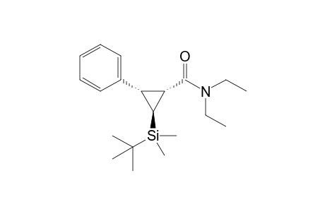 (1R*,2S*,3S*)-2-(tert-Butyldimethylsilyl)-N,N-diethyl-3-phenylcyclopropanecarboxamide