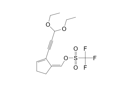 (Z)-[2-(3,3-Diethoxy-1-propynyl)-2-cyclopentenylidene]methyl Trifluoromethanesulfonate