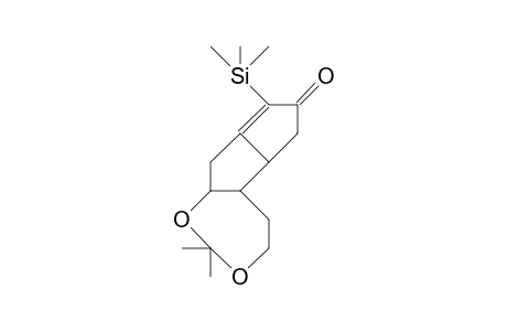 (5R,6R,7R)-2-Trimethylsilyl-6,7-(isopropylidenedioxy-ethylene)-bicyclo(3.3.0)oct-2-en-3-one