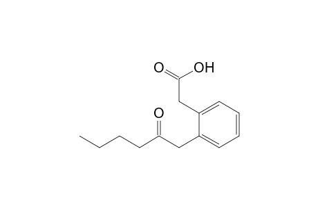 2-[2-(2-oxohexyl)phenyl]acetic acid