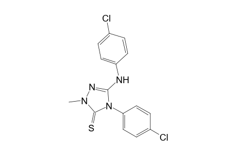 4-(4-Chlorophenyl)-3-(4-chlorophenylamino)-1-methyl-5-thioxo-4,5-dihydro-1H-1,2,4-triazole
