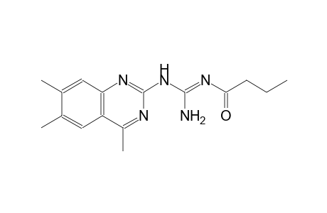 N''-[(E)-butanoyl]-N-(4,6,7-trimethyl-2-quinazolinyl)guanidine