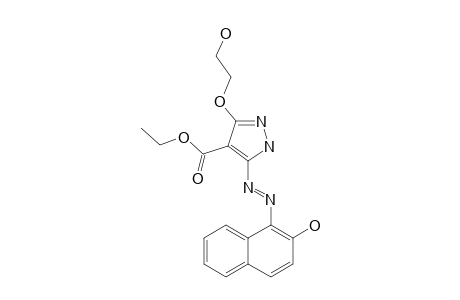 5-(2'-NAPHTHALENYLOXY)-AZO-4-ETHOXYCARBONYL-3-(2'-HYDROXYETHOXY)-1H-PYRAZOL